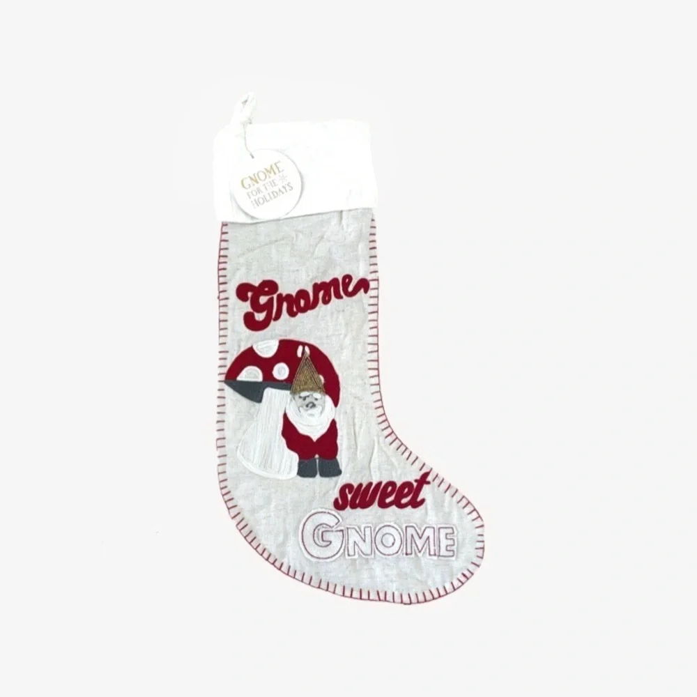 🌸New🌸 Pottery Barn Christmas Gnome Stockings NWT